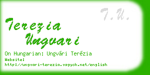 terezia ungvari business card