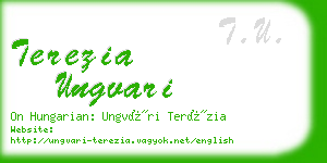 terezia ungvari business card